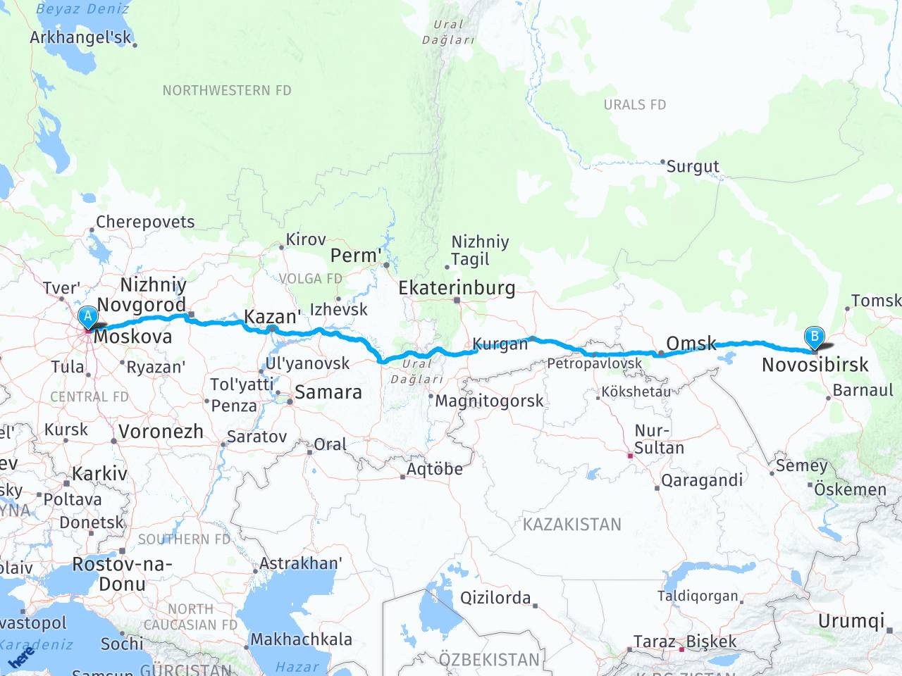Какой город идет после новосибирска. Москва Новосибирск карта. Новосибирск до Москвы карта. Карта от Москвы до Новосибирска. Москва Новосибирск.